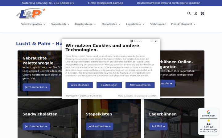 Screenshot του luecht-palm.de