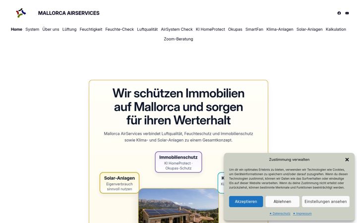 Screenshot of lueftungsprofi-mallorca.com