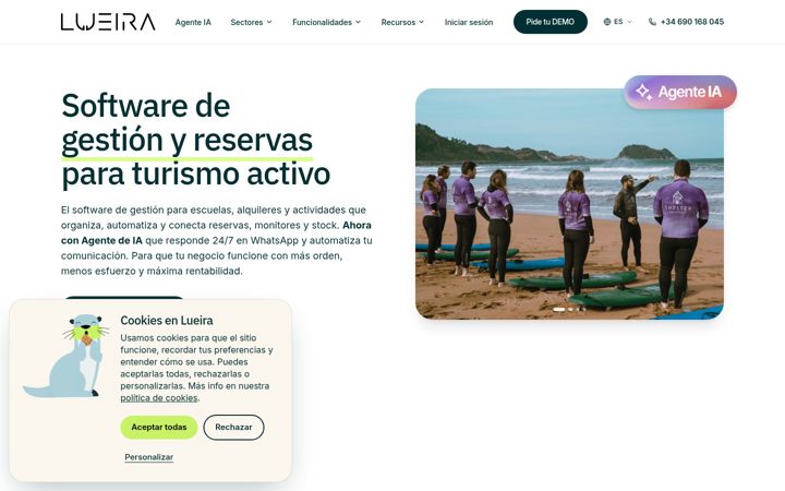 Screenshot of lueira.com