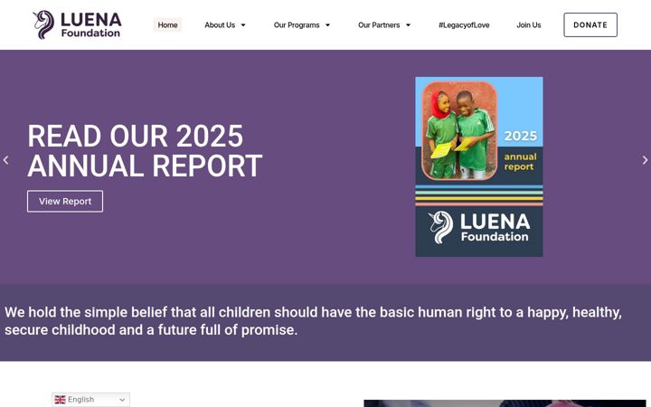 Screenshot of luena.org
