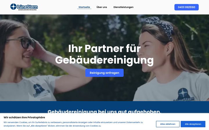 Screenshot of luenestern.de