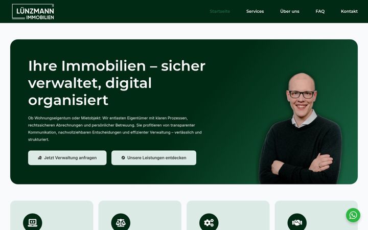 Screenshot of luenzmann-immobilien.de