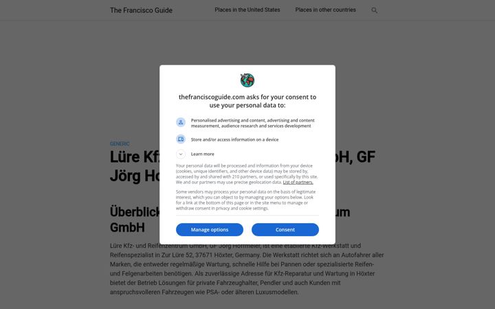 Screenshot of luere-reifenzentrum.de