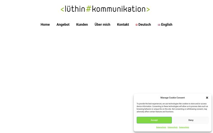 Screenshot of luethin.ch