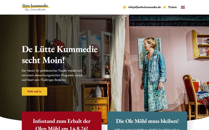 Screenshot of luette-kummedie.de