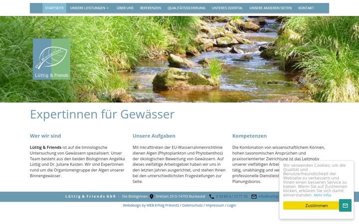 Screenshot of luettig-berlin.de