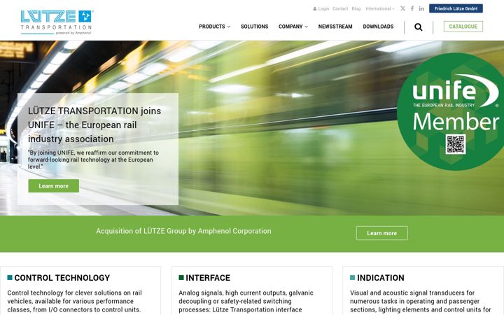 Screenshot of luetze-transportation.com