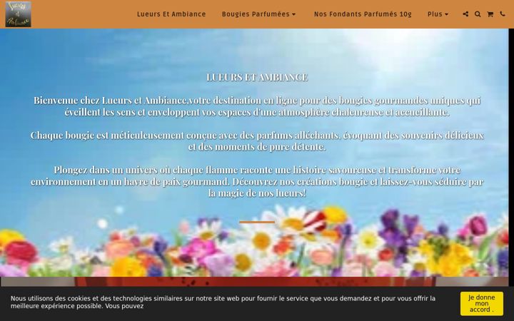 Screenshot of lueursetambiance.fr