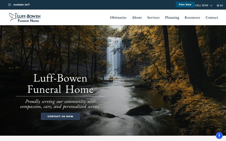 Screenshot of luffbowen.com