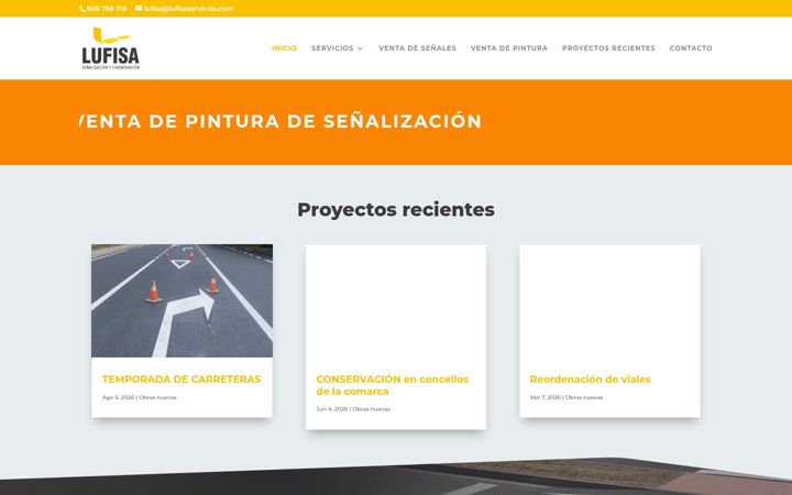 Screenshot of lufisaservicios.com