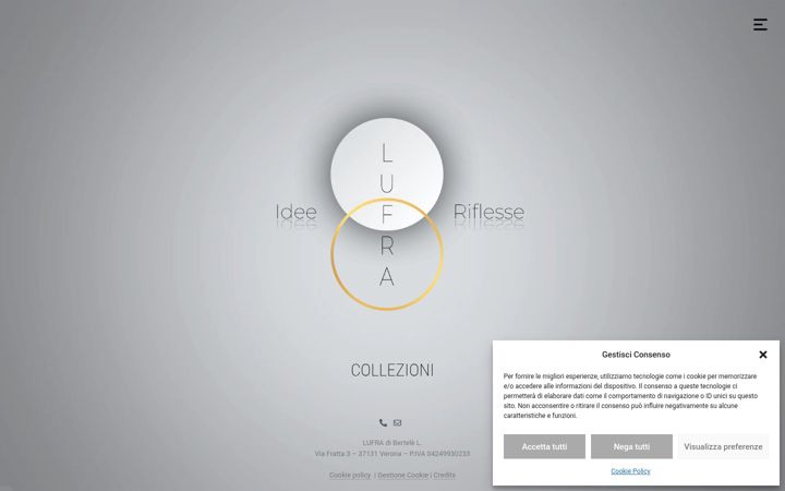 Screenshot of lufradesign.com