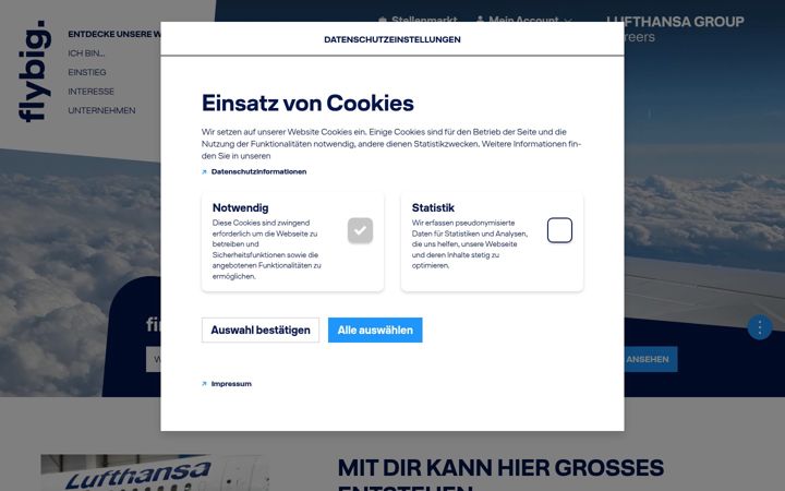 Képernyőkép: lufthansagroup.careers