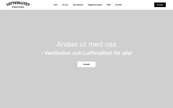 Screenshot of luftkvalitetab.se