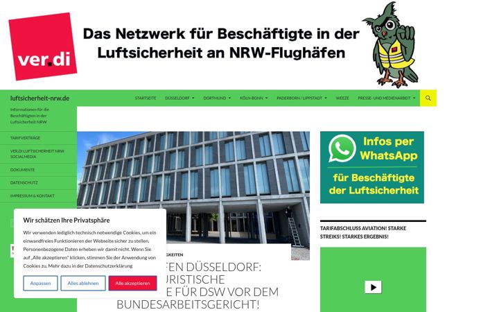 Screenshot of luftsicherheit-nrw.de