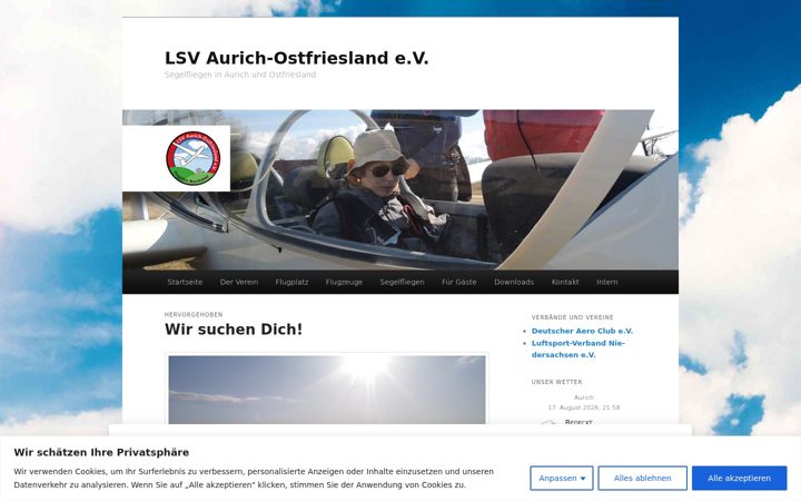 Screenshot of luftsportverein-ostfriesland.de