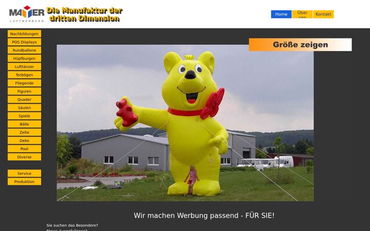 Screenshot of luftwerbung.de