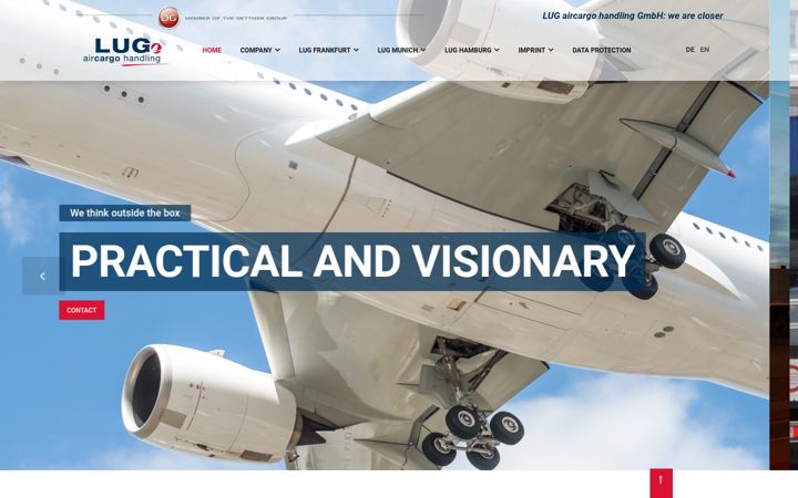 Screenshot of lug-aircargo.com