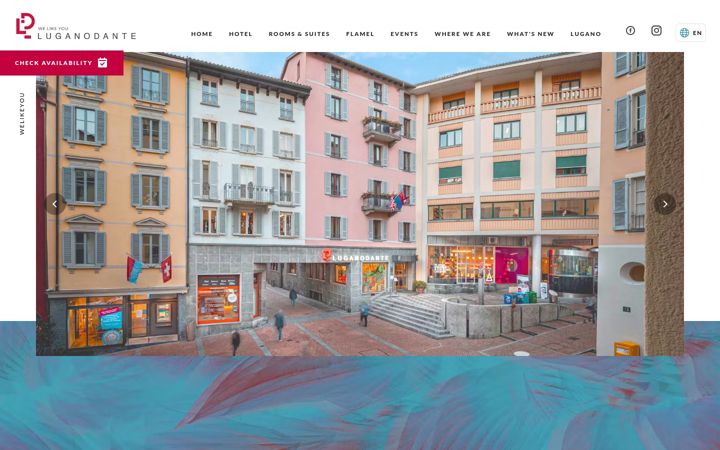 Screenshot of luganodante.com
