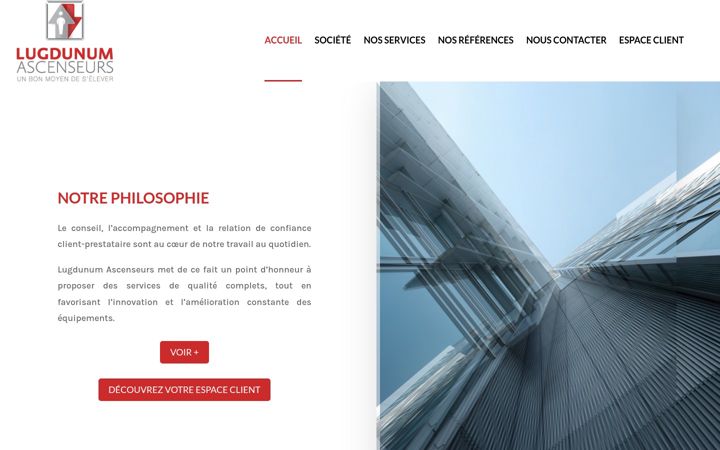 Screenshot of lugdunumascenseurs.com
