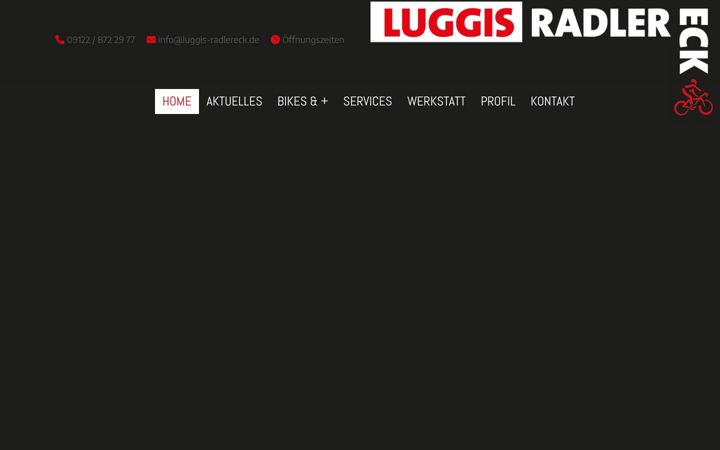 Screenshot of luggis-radlereck.de