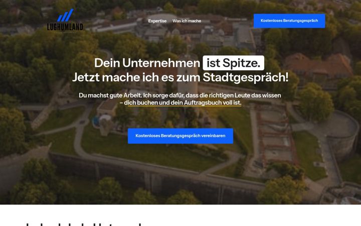 Screenshot of lughumland.de