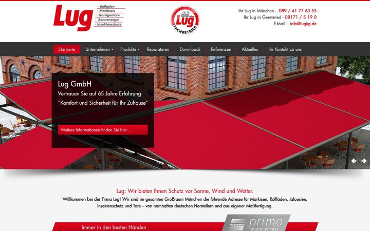 Screenshot of lugkg.de