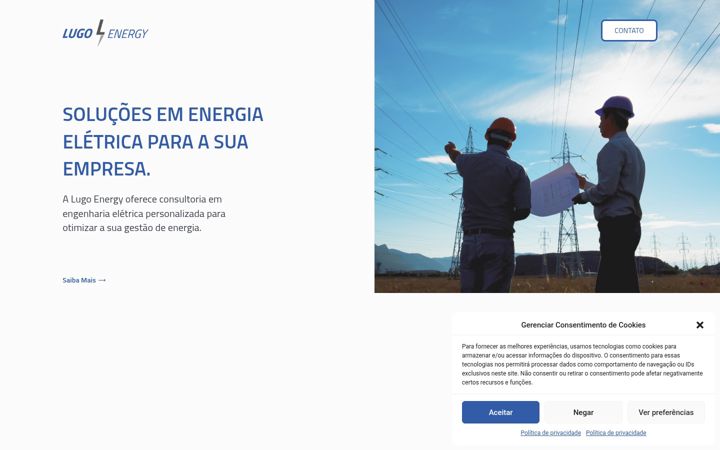 Screenshot of lugoenergy.com.br