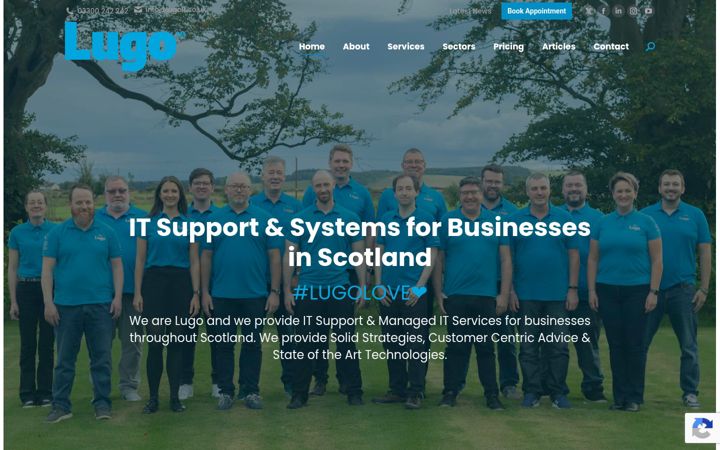 Screenshot of lugoit.co.uk