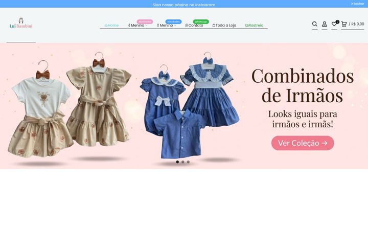Screenshot of luibambini.com.br