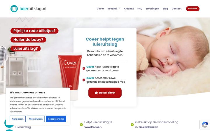 Screenshot of luieruitslag.nl