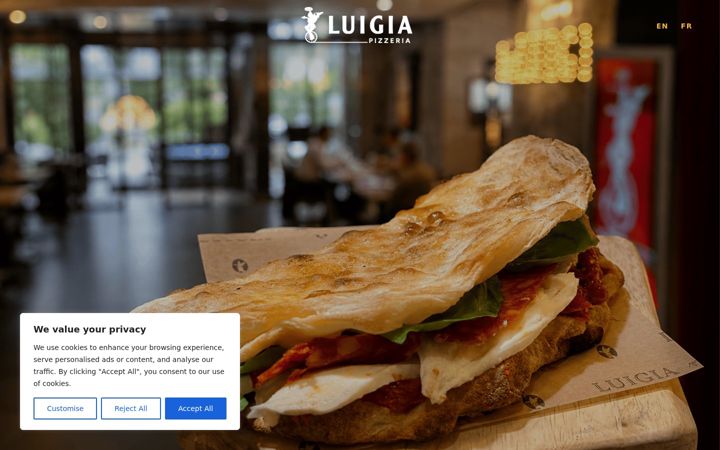 Screenshot of luigiapizzeria.com