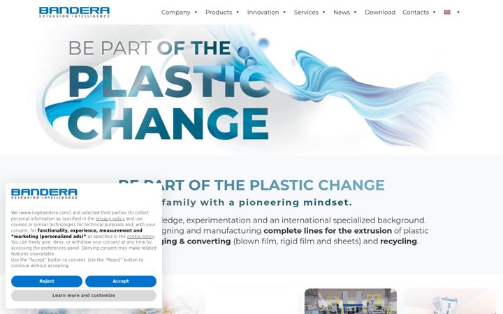 Screenshot of luigibandera.com