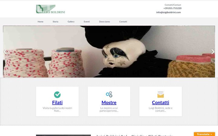 Screenshot of luigiboldrini.com