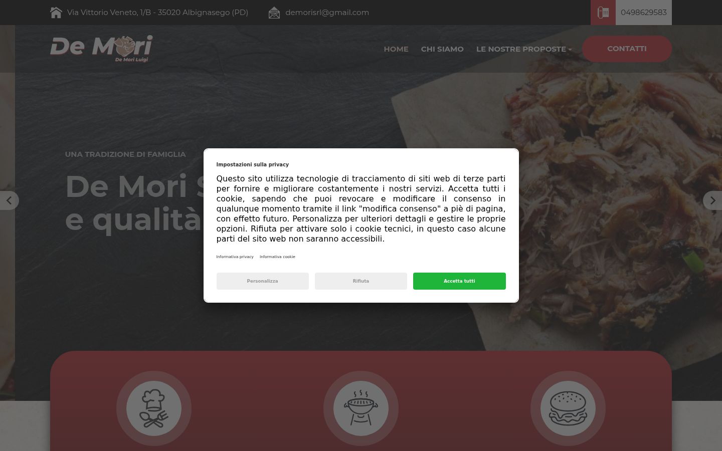 Captură de ecran a bannerului de consimțământ afișat înainte de orice interacțiune