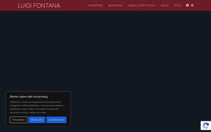 Screenshot of luigifontana.com