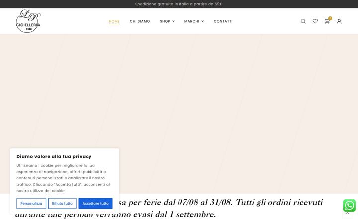 Screenshot of luigipaduanogioielleria.it