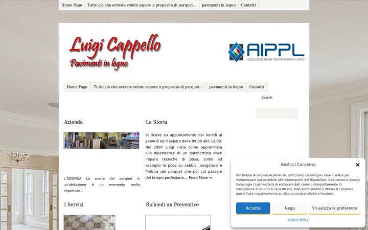 Screenshot of luigipavilegno.it