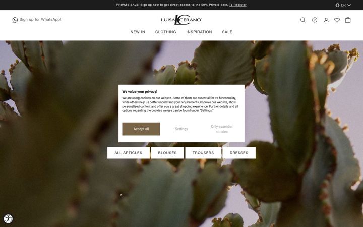 Screenshot of luisacerano.com