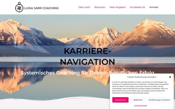Screenshot of luisajarrcoaching.de