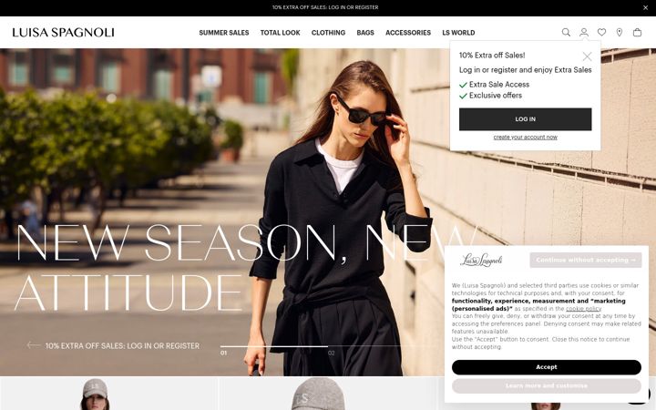 Screenshot of luisaspagnoli.it