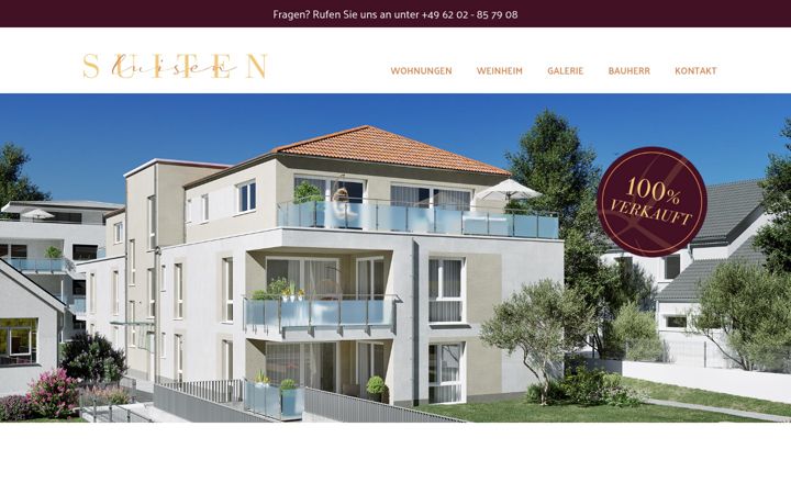 Screenshot of luisen-suiten.de