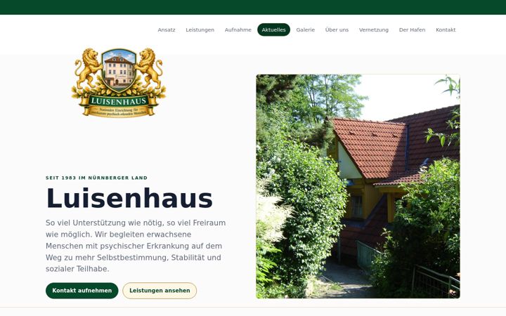 Screenshot of luisenhaus-vorra.de