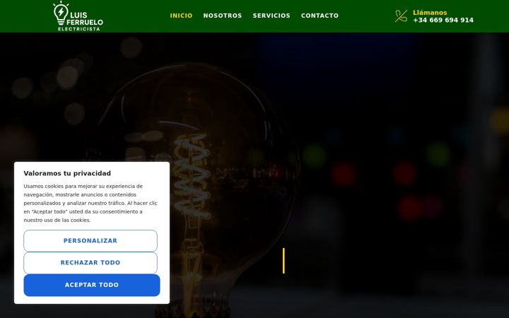 Screenshot of luisferruelo.es
