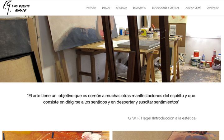 Screenshot stránky luisfuentegarate.com