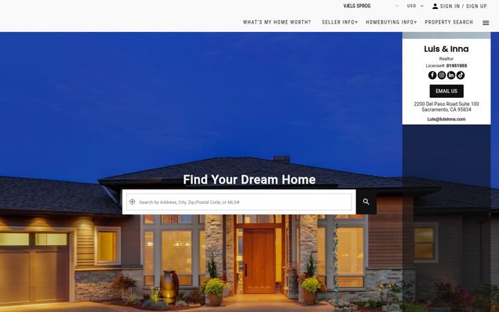 Screenshot of luisinna.com