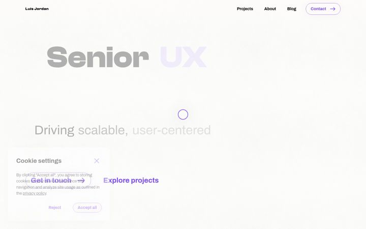 Screenshot of luisjordan.com