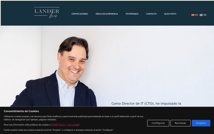 Screenshot of luislander.com