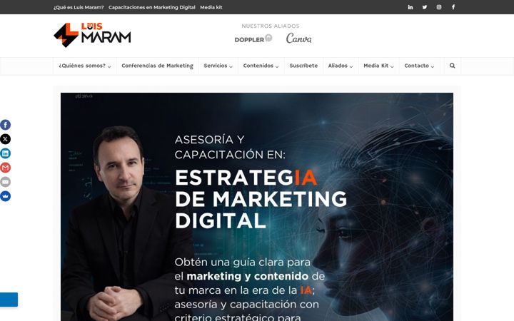 Screenshot of luismaram.com