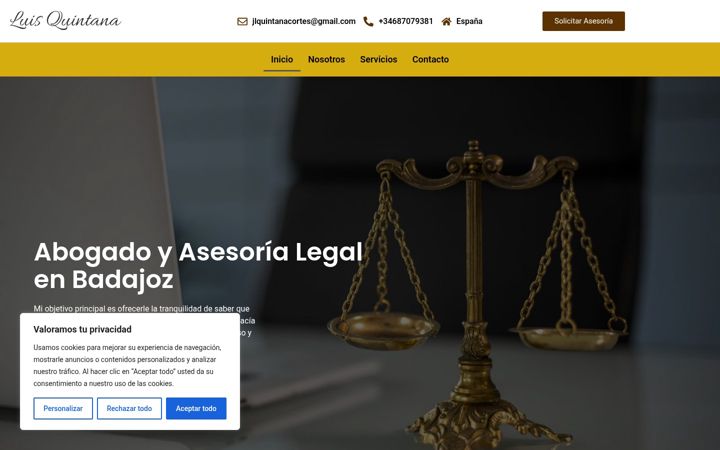 Screenshot of luisquintana-abogado.es
