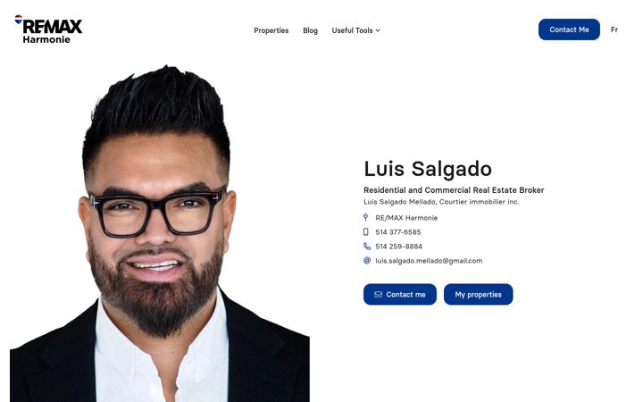 Screenshot of luissalgado.ca